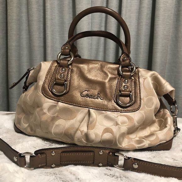 Coach Handbags - COACH signature Ashley shoulder/handbag